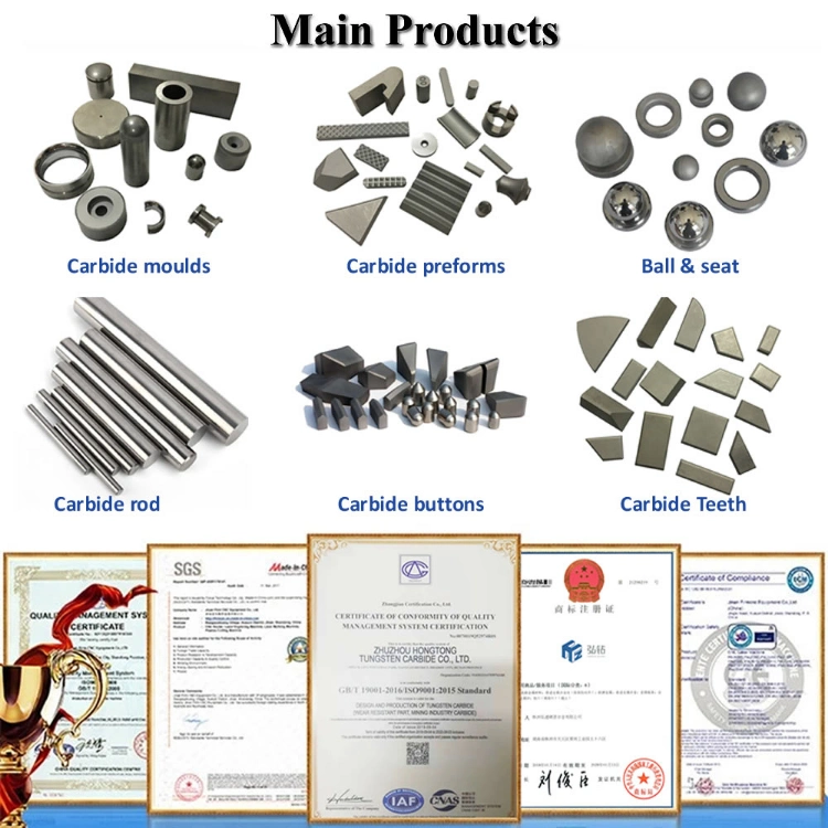 Zhuzhou Manufacturer Tungsten Carbide Drawing Dies Nibs Pellets